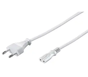 MicroConnect Power Cord EU C - C7 3m bílá