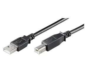 MicroConnect kabel USB2.0 A (M) - USB2.0 B (M) 5m černá / 480Mbit/s