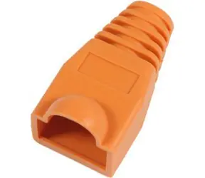 MicroConnect Kryt konektoru RJ45 oranžová / 50ks