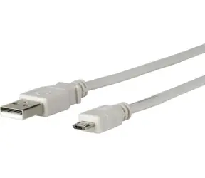 MicroConnect kabel USB2.0 A (M) - microUSB B (M) 5m šedá / 480Mbit/s