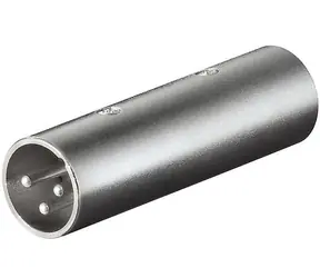 MicroConnect XLR spojka XLR (M) - XLR (M) šedá