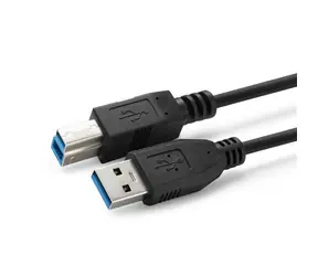 MicroConnect kabel USB3.0 A (M) - USB3.0 B (M) 2m černá / 5000Mbit/s