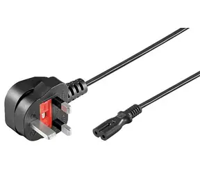 MicroConnect Power Cord UK Typ G - C7 1.8m černá / Anglická koncovka