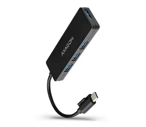 AXAGON HUE-G1C USB-C hub černá / 4x USB-A 3.2 Gen 1 / 14 cm kabel