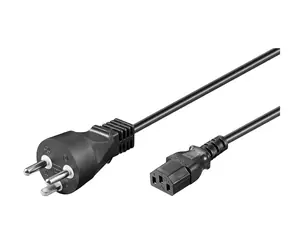MicroConnect Power Cord DK Typ-K - C13 1.8m černá / dánská koncovka