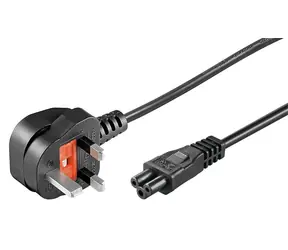 MicroConnect Power Cord UK Typ G - C5 1m černá / Anglická koncovka