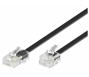 MicroConnect Modulární kabel RJ11 - RJ45 5m černá