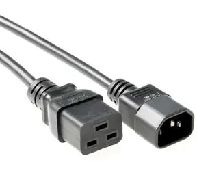 MicroConnect Prodlužovací kabel C19 - C14 1m černá