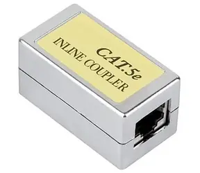 MicroConnect Modular adapter CAT5e RJ45 F/F stříbrná