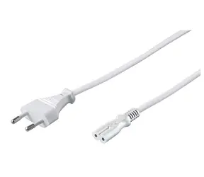 MicroConnect Power Cord EU C - C7 5m bílá