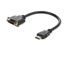 MicroConnect Adaptér HDMI (M) - DVI-D (F) 15cm černá