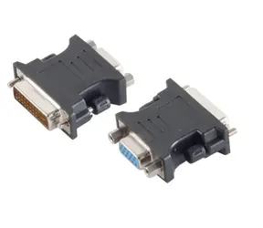 MicroConnect Analog adaptér DVI-I Dual-Link (24+5pin) (F) - VGA (M) černá