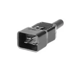 MicroConnect IEC síťová zástrčka C20 černá