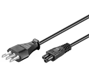 MicroConnect Power Cord Italy typ L - C5 3m černá