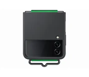 SAMSUNG Silicone Cover Silikonový kryt s poutkem pro Samsung Galaxy Z Flip4 černá