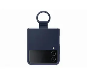 SAMSUNG Silicone Cover with ring Silikonový kryt s držákem pro Samsung Galaxy Z Flip4 Navy