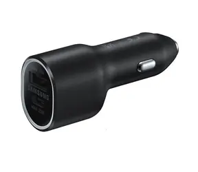 SAMSUNG Duální autonabíječka 40W černá / USB & USB-C