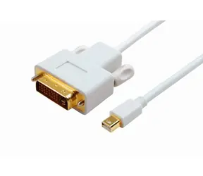 MicroConnect Kabel Mini DisplayPort 1.2 (M) - DVI-I (M) 1m bílá / 1920x1080 @ 60Hz 