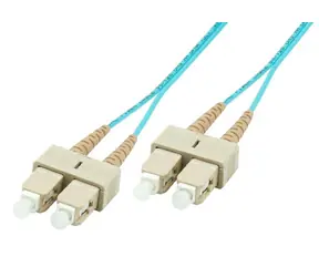 MicroConnect Optical Fibre Cable SC/SC Multimode duplex OM3 2m modrá