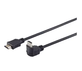 MicroConnect Propojovací kabel HDMI 1.4 (M) - HDMI 1.4 (M) 270° úhel 1m černá
