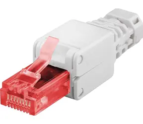 MicroConnect CAT6 Tool-free RJ-45 konektor bílá