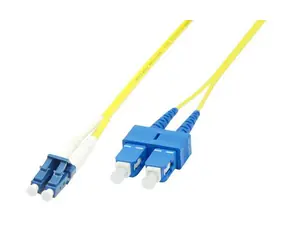 MicroConnect Optical Fibre Cable LC/SC Singlemode duplex OS2 1.5m žlutá