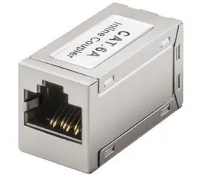 MicroConnect Modular adapter CAT6a RJ45 F/F stříbrná