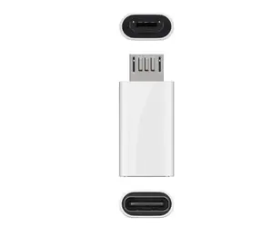MicroConnect adaptér USB-C (F) - microUSB B (M) bílá 