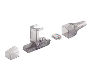 MicroConnect CAT6a Tool-free RJ-45 konektor bílá