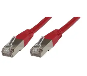 MicroConnect CAT6 F/UTP 15m červená / PVC
