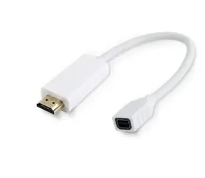 MicroConnect Adaptér HDMI (M) - miniDP (F) 0.1m bílá