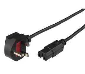 MicroConnect Power Cord UK Typ G - C15 2m černá / Anglická koncovka