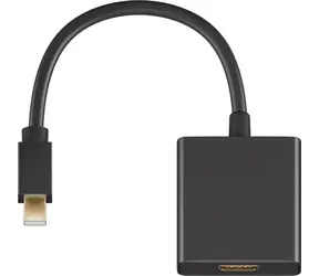 MicroConnect Adapter Mini DisplayPort 1.2 (M) - HDMI (F) černá / podpora audia