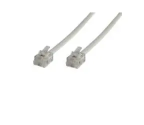 MicroConnect Modulární kabel RJ12 10m bílá 