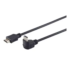 MicroConnect Propojovací kabel HDMI 1.4 (M) - HDMI 1.4 (M) 270° úhel 2m černá