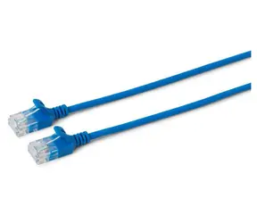 MicroConnect CAT6a U/UTP SLIM 7.5m modrá / LSZH