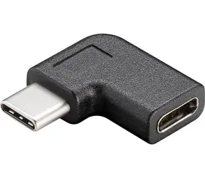 MicroConnect pravoúhlý adaptér USB-C M-F černá / 10Gb/s / 4K @ 60Hz