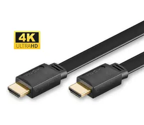 MicroConnect Propojovací FLAT kabel HDMI 1.4 (M) - HDMI 1.4 (M) 2m černá