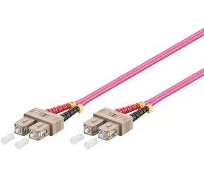 MicroConnect Optical Fibre Cable SC/SC Multimode duplex OM4 2m fialová