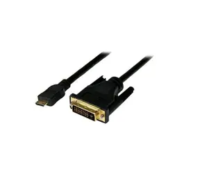 MicroConnect Adaptér miniHDMI (M) - DVI-D (M) 1m černá 