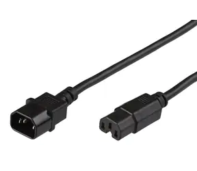 MicroConnect Prodlužovací kabel C14 - C15 3m černá