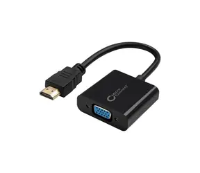 MicroConnect Adaptér HDMI (M) - VGA (F) 0.15m černá / 1920 x 1080 @ 60Hz