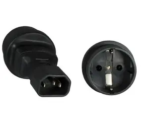 MicroConnect Power Adapter C14 - Schuko černá