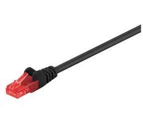 MicroConnect CAT6 U/UTP VALUEPACK 1m černá / PVC / 10ks 