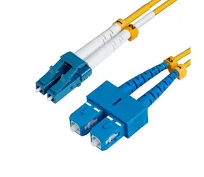 MicroConnect Optical Fibre Cable LC/SC Singlemode duplex OS2 15m žlutá