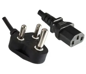 MicroConnect Power Cord India typ D - C13 1.8m černá / Indická koncovka