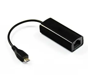 MicroConnect Adaptér micro USB (M) - RJ-45 (F) černá