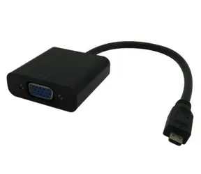 MicroConnect Adaptér microHDMI (M) - VGA (F) 0.25m černá / Plug & Play