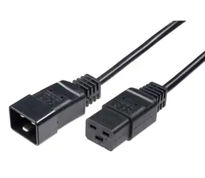 MicroConnect Prodlužovací kabel C19 - C20 3m černá