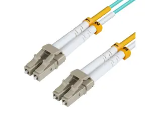 MicroConnect Optical Fibre Cable LC/LC Multimode duplex OM3 15m modrá